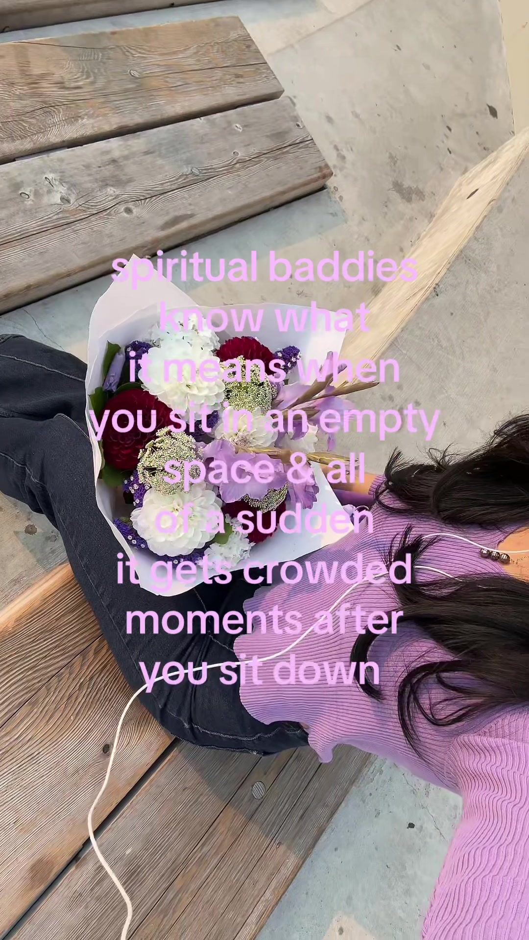 Spirituality video idea: text overlay only