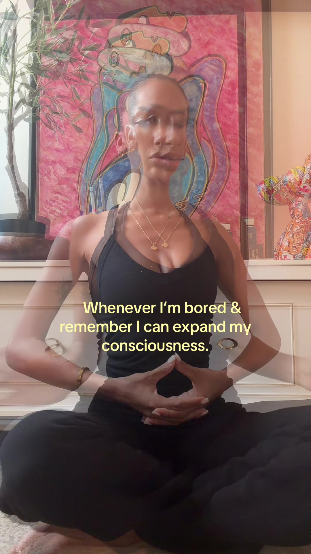Spirituality video idea: text overlay only