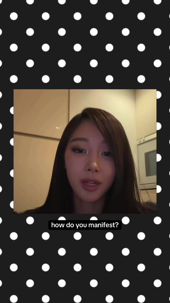 Manifestation video idea: talking head